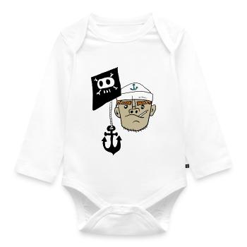 Matros St pauli - Baby Bio-Langarm-Body - Weiß - Vorne