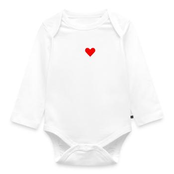 Albanien - Baby Bio-Langarm-Body - Weiß - Vorne