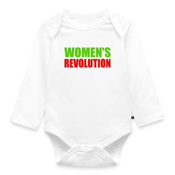 Womens revolution - Baby Bio-Langarm-Body - Weiß - Vorne