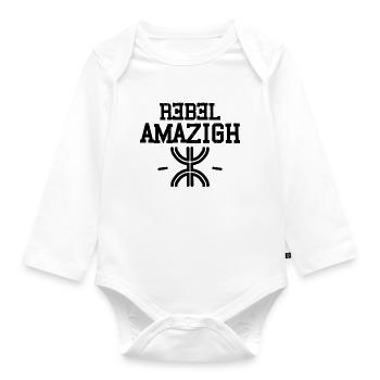 Rebel Amazigh pour les Amazigh et Berbère - Body Bébé bio manches longues - blanc - Devant
