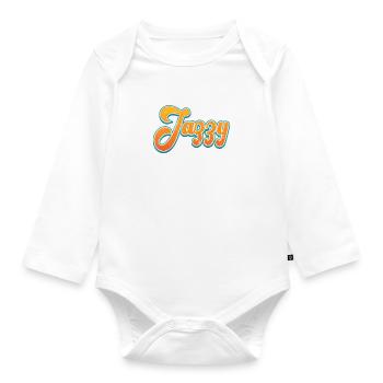 Jazzy Jazz - Organic Longsleeve Baby Bodysuit - white - Front