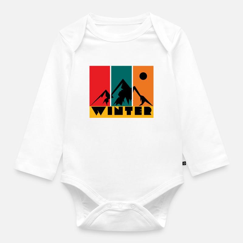 Hiver - Body Bébé bio manches longues - blanc