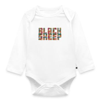 Black Sheep Vintage - Baby Bio-Langarm-Body - Weiß - Vorne