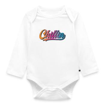 Chillin Chill Vintage - Organic Longsleeve Baby Bodysuit - white - Front