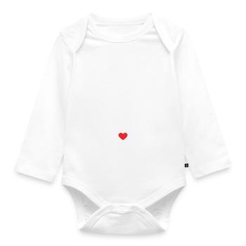 Meine Mutter ist die Beste | Geschenk Mama - Baby Bio-Langarm-Body - Weiß - Vorne