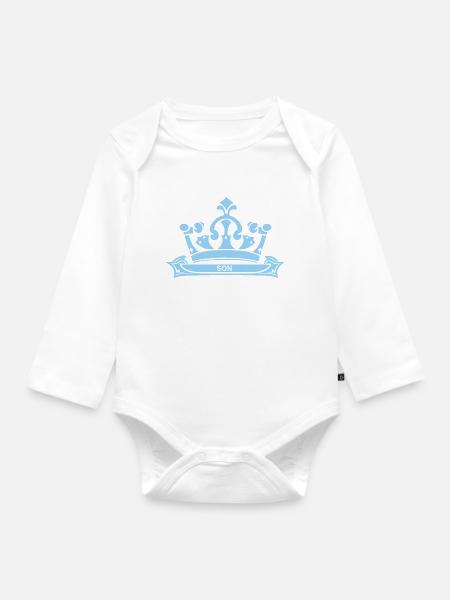Son - Baby Bio-Langarm-Body - Weiß
