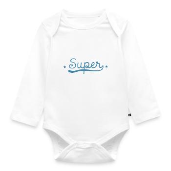 Super rmaitresse - Body Bébé bio manches longues - blanc - Devant