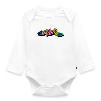 Kassette - Baby Bio-Langarm-Body - Weiß - Vorne
