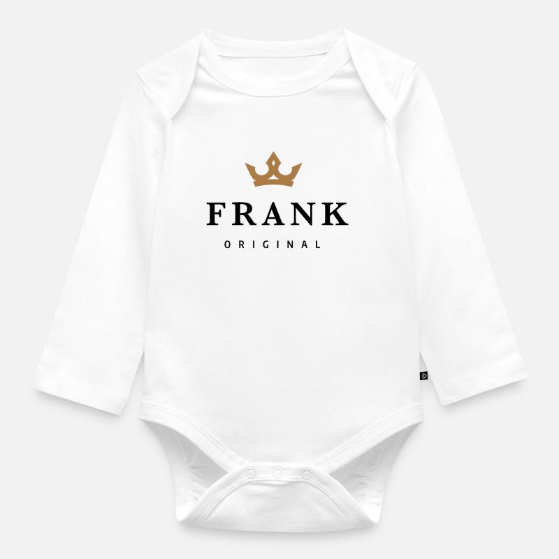 Frank - Baby Bio-Langarm-Body - Weiß