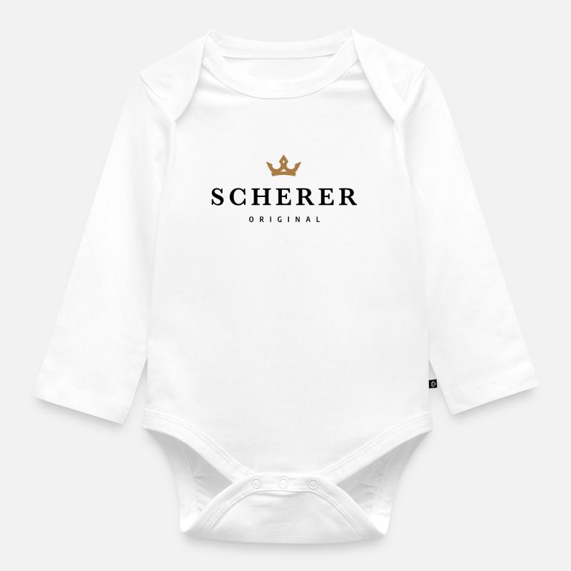 Scherer - Baby Bio-Langarm-Body - Weiß