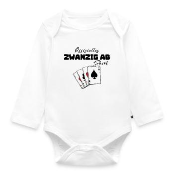Twenty From Official Shirt - Organic Longsleeve Baby Bodysuit - white - Front