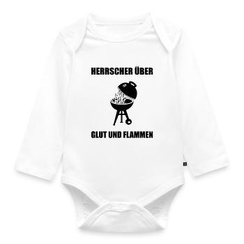 BBQ - Baby Bio-Langarm-Body - Weiß - Vorne