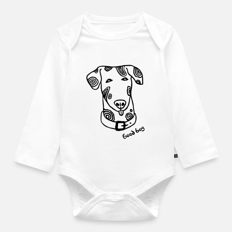 Good boy - Baby Bio-Langarm-Body - Weiß