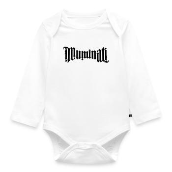 Ambigramm Illuminati - Baby Bio-Langarm-Body - Weiß - Vorne