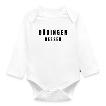Bautzen, Saxony - Organic Longsleeve Baby Bodysuit - white - Front