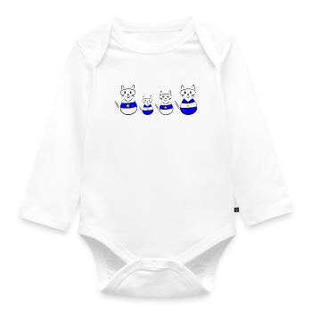anniversary. Anniversary Decade. humor. funny - Organic Longsleeve Baby Bodysuit - white - Front