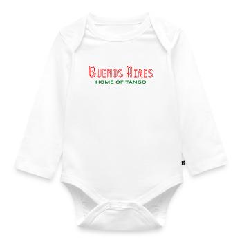 Buenos Aires, berceau du tango - - Body Bébé bio manches longues - blanc - Devant