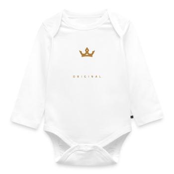 Walz Original Familienlogo - Baby Bio-Langarm-Body - Weiß - Vorne