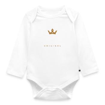 Doll Original Familienlogo - Baby Bio-Langarm-Body - Weiß - Vorne