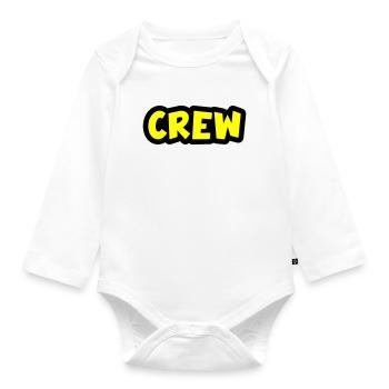 Crew - Baby Bio-Langarm-Body - Weiß - Vorne