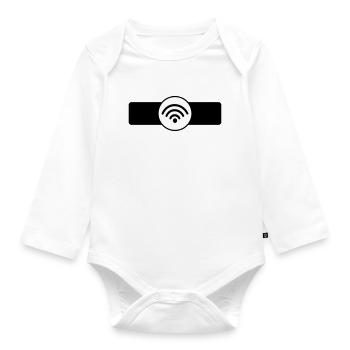 Wifi - Organic Longsleeve Baby Bodysuit - white - Front