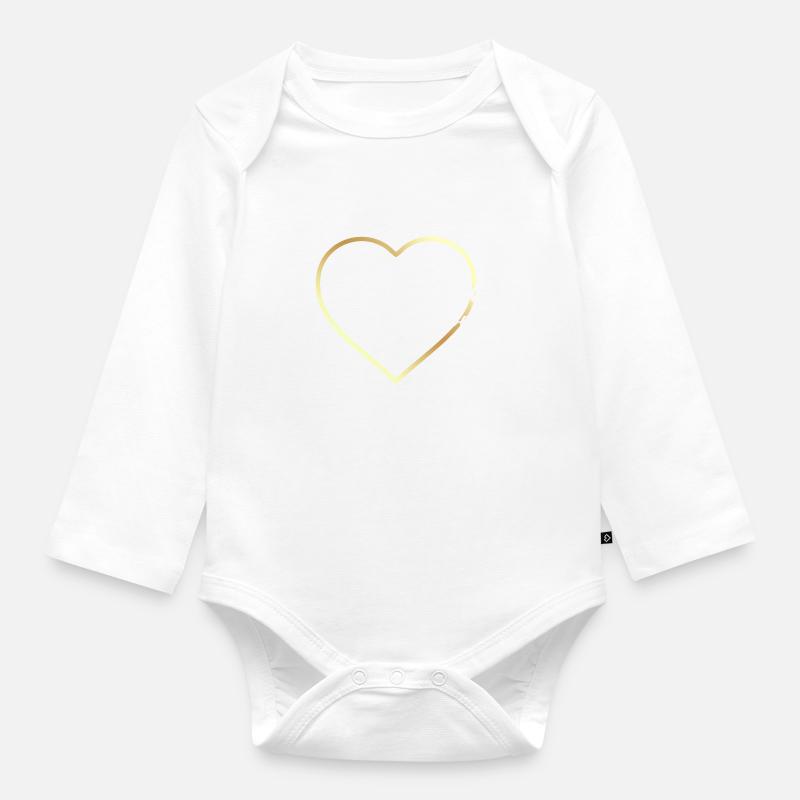 Jésus t'aime - Body Bébé bio manches longues - blanc