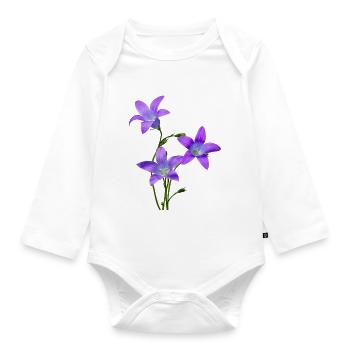 Jacinthes - Body Bébé bio manches longues - blanc - Devant