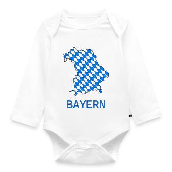 Bayern - Baby Bio-Langarm-Body - Weiß - Vorne