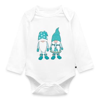 Noël Noël Gnomies - Body Bébé bio manches longues - blanc - Devant