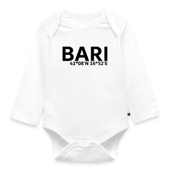 Bari coordinates - Organic Longsleeve Baby Bodysuit - white - Front