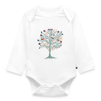 Tree. Tree of Life. Yggdrasil - Organic Longsleeve Baby Bodysuit - white - Front