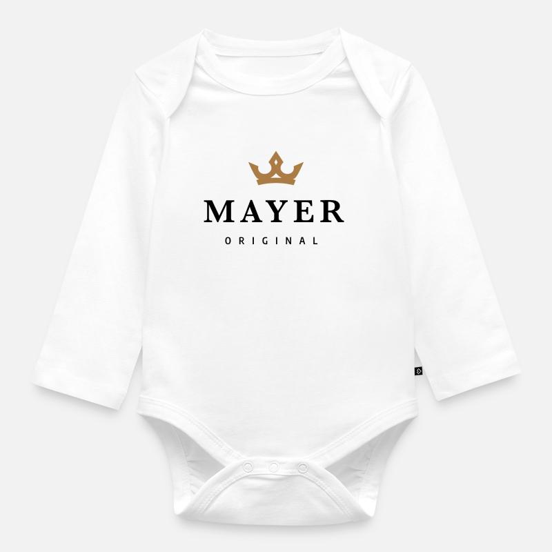 Mayer - Baby Bio-Langarm-Body - Weiß