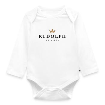 Rudolph - Organic Longsleeve Baby Bodysuit - white - Front