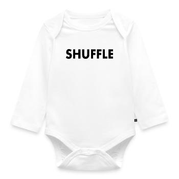 Shuffle - Baby Bio-Langarm-Body - Weiß - Vorne