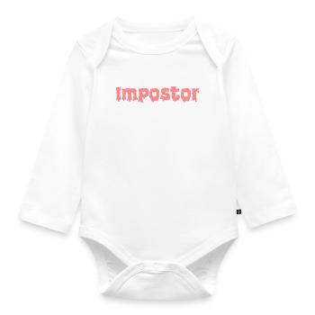 Impostor - Baby Bio-Langarm-Body - Weiß - Vorne
