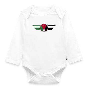 I Love Jordan, Style Design T-Shirt - Organic Longsleeve Baby Bodysuit - white - Front