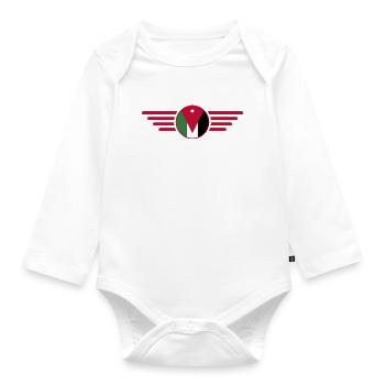 J’aime Jordan, T-shirt Style Design - Body Bébé bio manches longues - blanc - Devant
