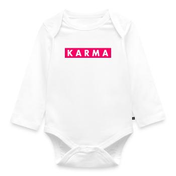 Karma - Organic Longsleeve Baby Bodysuit - white - Front