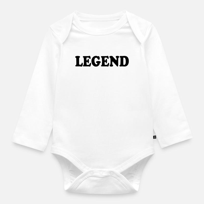 Legend - Body Bébé bio manches longues - blanc