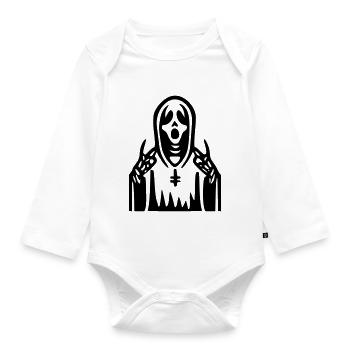 Schrei-Priester - Baby Bio-Langarm-Body - Weiß - Vorne