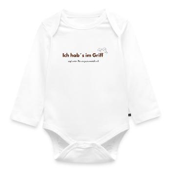 Ich hab’s im Griff – sagt der Nervenzusammenbruch - Baby Bio-Langarm-Body - Weiß - Vorne