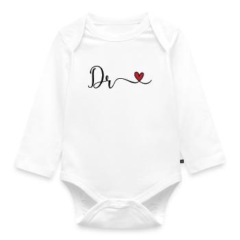 Dr - Organic Longsleeve Baby Bodysuit - white - Front