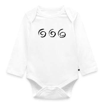 Spirale Spirales Tourbillons S’épanouit - Body Bébé bio manches longues - blanc - Devant