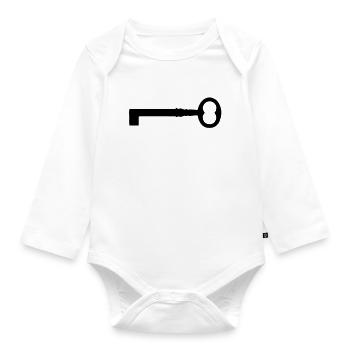 An old key - Organic Longsleeve Baby Bodysuit - white - Front
