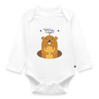 Have love dad | Gift Father's Day - Organic Longsleeve Baby Bodysuit - white - Front