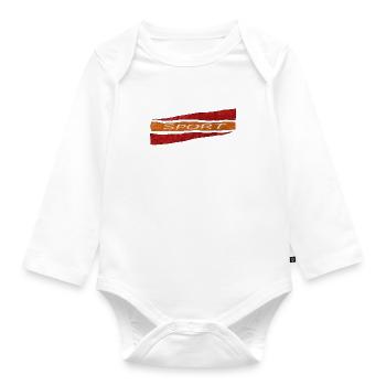 Der Sport - Baby Bio-Langarm-Body - Weiß - Vorne