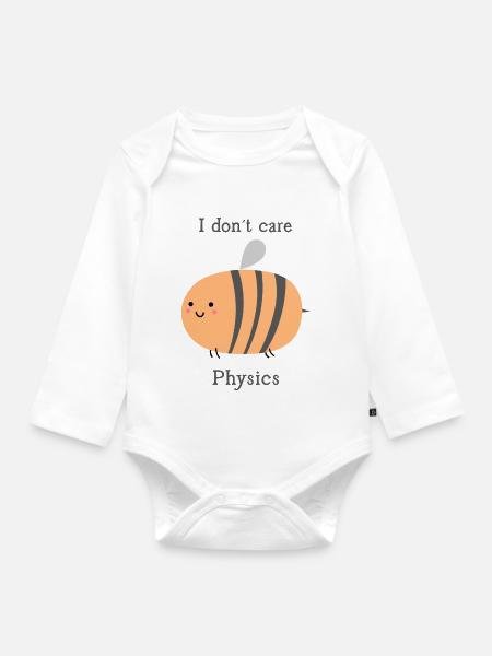 Chubby Bee - Baby Bio-Langarm-Body - Weiß