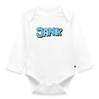 Janik - Organic Longsleeve Baby Bodysuit - white - Front