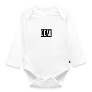 Toter Schädel - Baby Bio-Langarm-Body - Weiß - Vorne