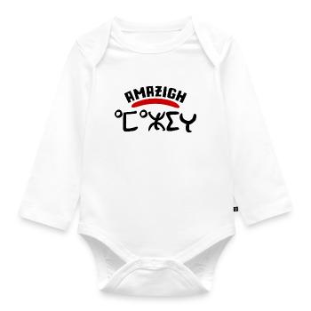 Amazigh Berber Imazighen Rif Kabylie Chleuh Morocco - Organic Longsleeve Baby Bodysuit - white - Front